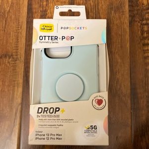 OtterBox Otter+Pop Symmetry Series Phone Case with PopSocket Light Blue